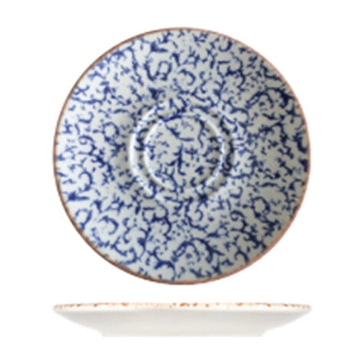 Venecia Navy Lona Fincan Tabağı 16 cm