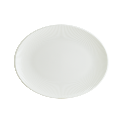 Iris White Moove Oval Tabak 36*28 Cm