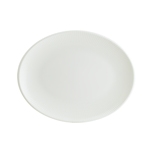 Iris White Moove Oval Tabak 36*28 Cm