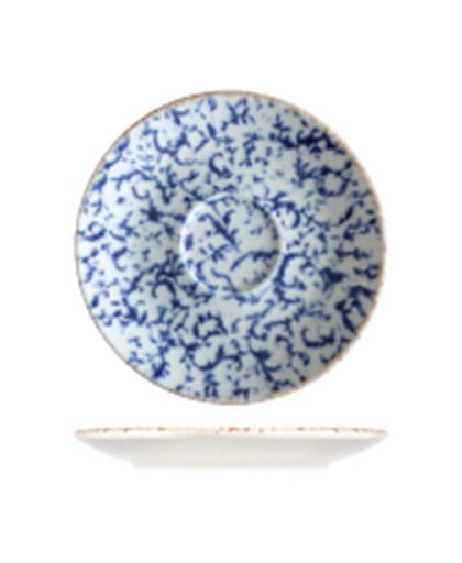 Venecia Navy Lona Espresso Tabağı 12 cm