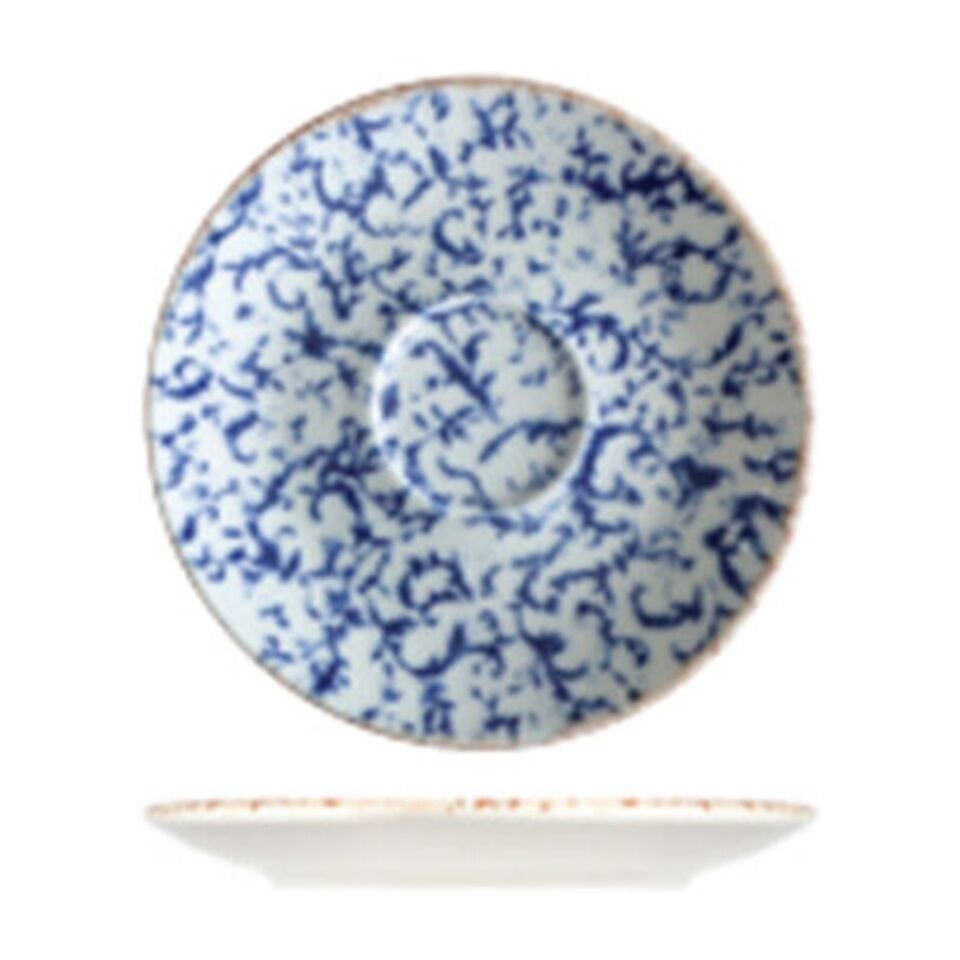 Venecia Navy Lona Espresso Tabağı 12 cm