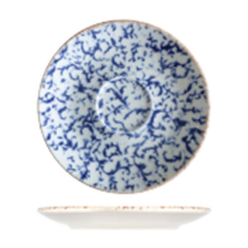 Venecia Navy Lona Espresso Tabağı 12 cm