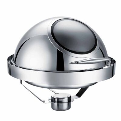 Roll Top, Camlı, Gömme Chafing Dish 6 Litre