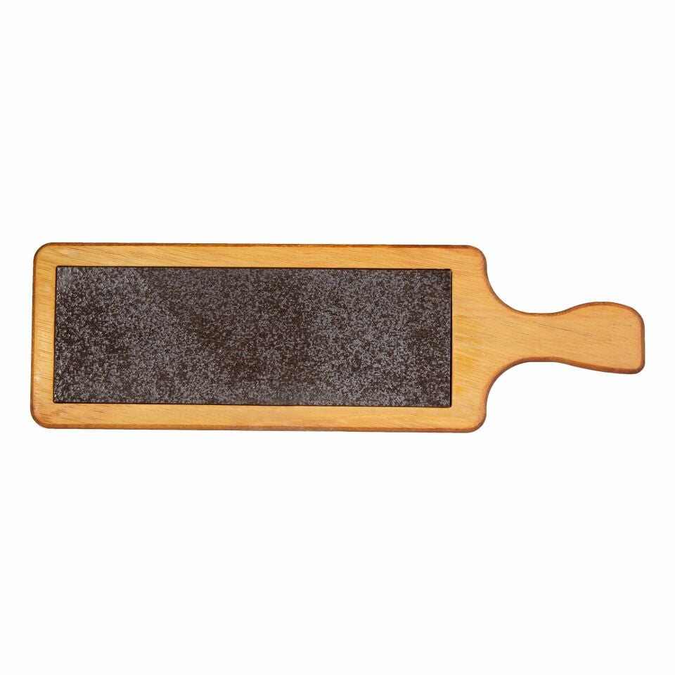 Bazalt Taşlı Steak Tahtası 45*14 Cm