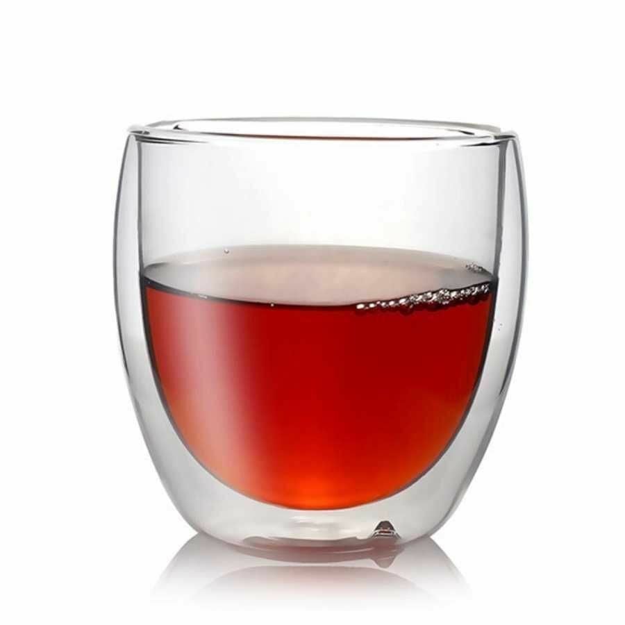 Cidarlı Çift Katmanlı Bardak 80 ML (12 Adet)