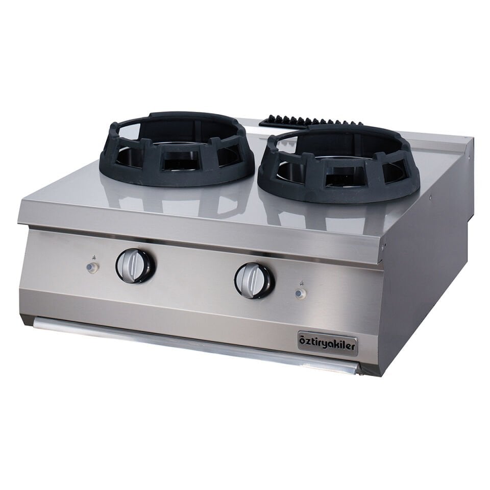 Öztiryakiler 700 Seri Set Üstü İkili Wok Ocak 80 Cm