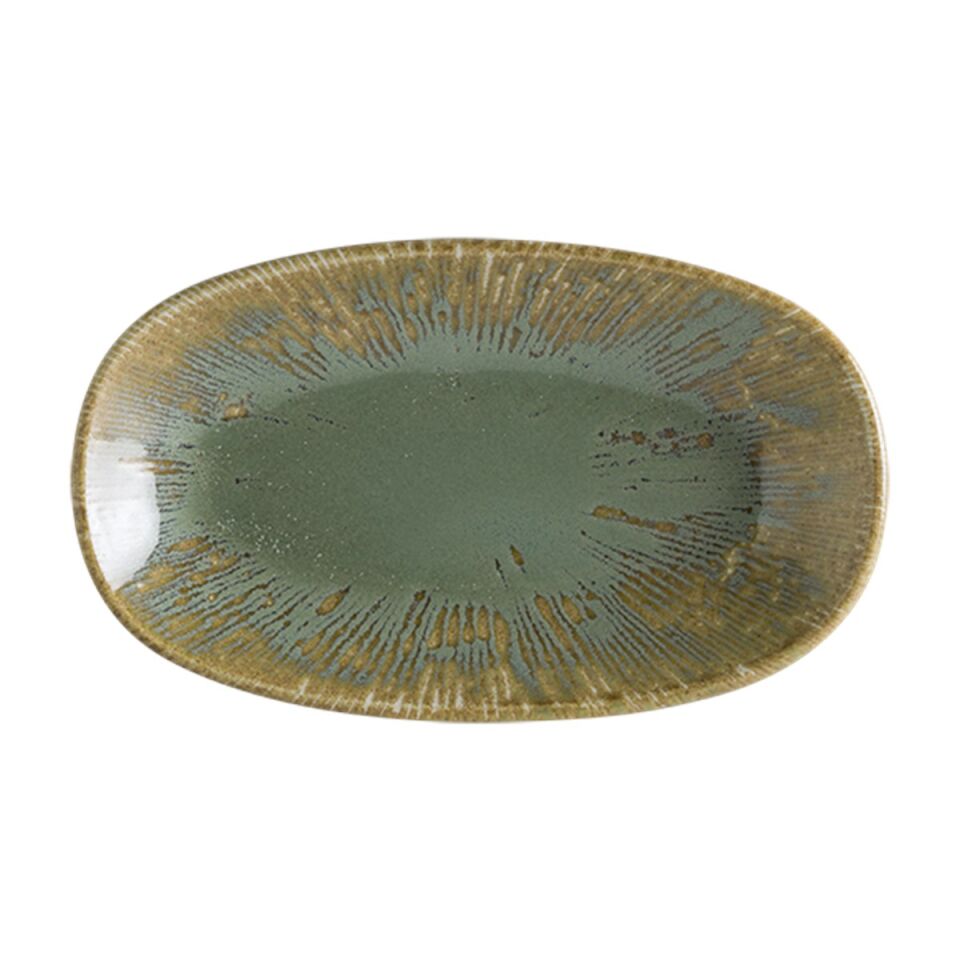 Sage Snell Gourmet Oval Kayık Tabak 19*11 Cm