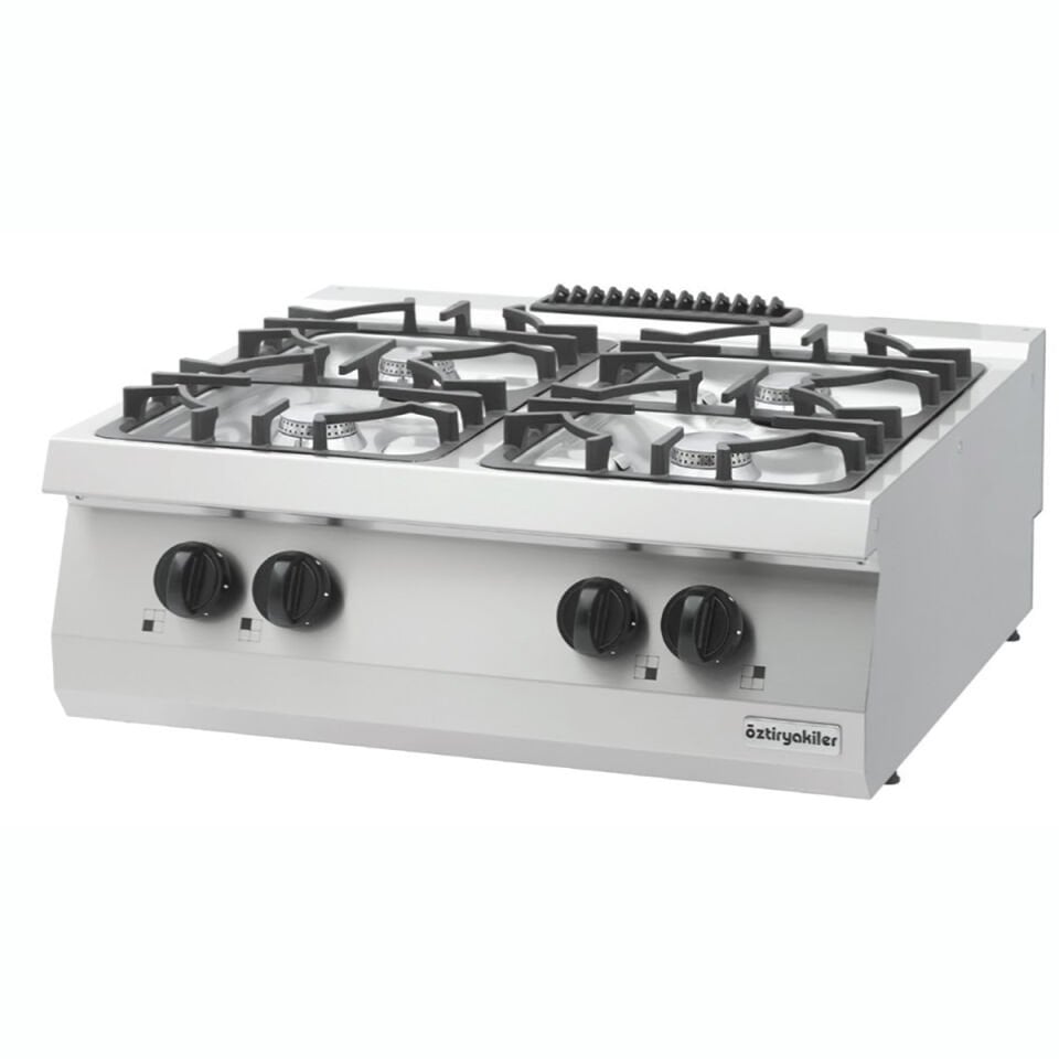 Öztiryakiler 700 Seri Set Üstü 4 Gözlü Gazlı Ocak