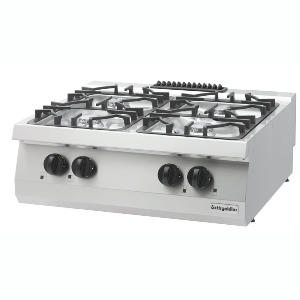 Öztiryakiler 700 Seri Set Üstü 4 Gözlü Gazlı Ocak