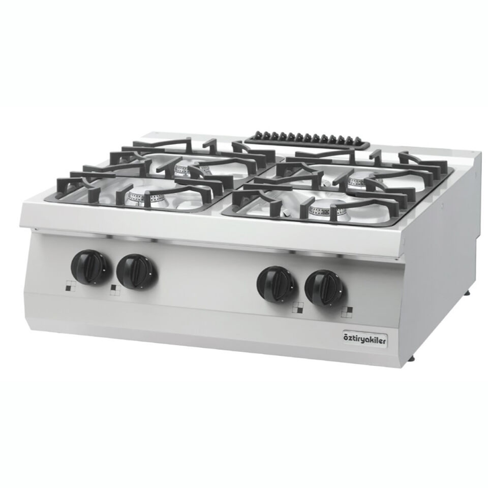 Öztiryakiler 700 Seri Set Üstü 4 Gözlü Gazlı Ocak