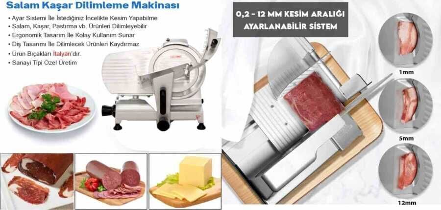 Gıda Dilimleme Makinesi 25 Cm