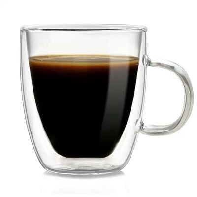 Çift Katman Kulplu Bardak 250 ML - 6 Adet
