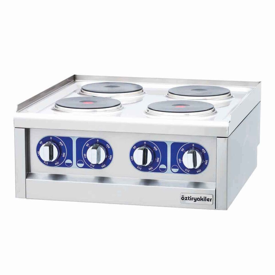 Öztiryakiler 600 Seri Set Üstü 4 Gözlü Elektrikli Ocak 60*60*26 Cm