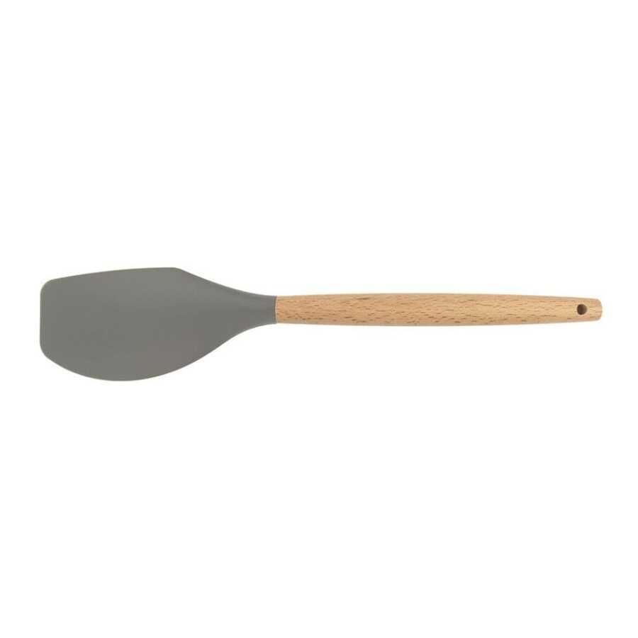 Ahşap Saplı Silikon Sıyırma Spatulası