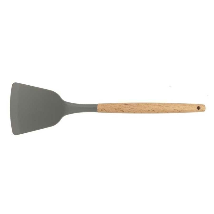 Ahşap Saplı Silikon Servis Spatulası