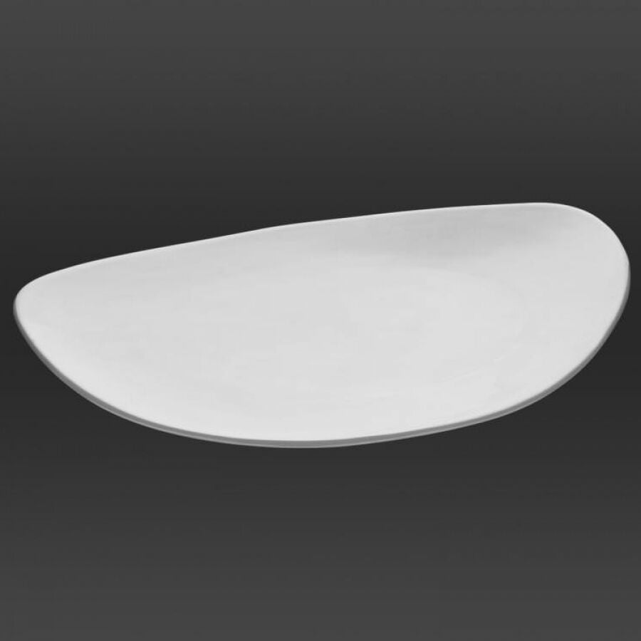 Deniz Kabugu Düz Tabak 37*25 Cm