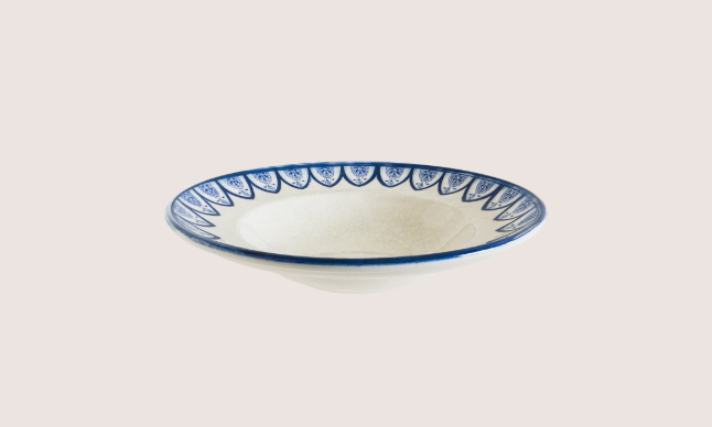 Esnaf Mid White Gourmet Çukur Tabak 24 Cm