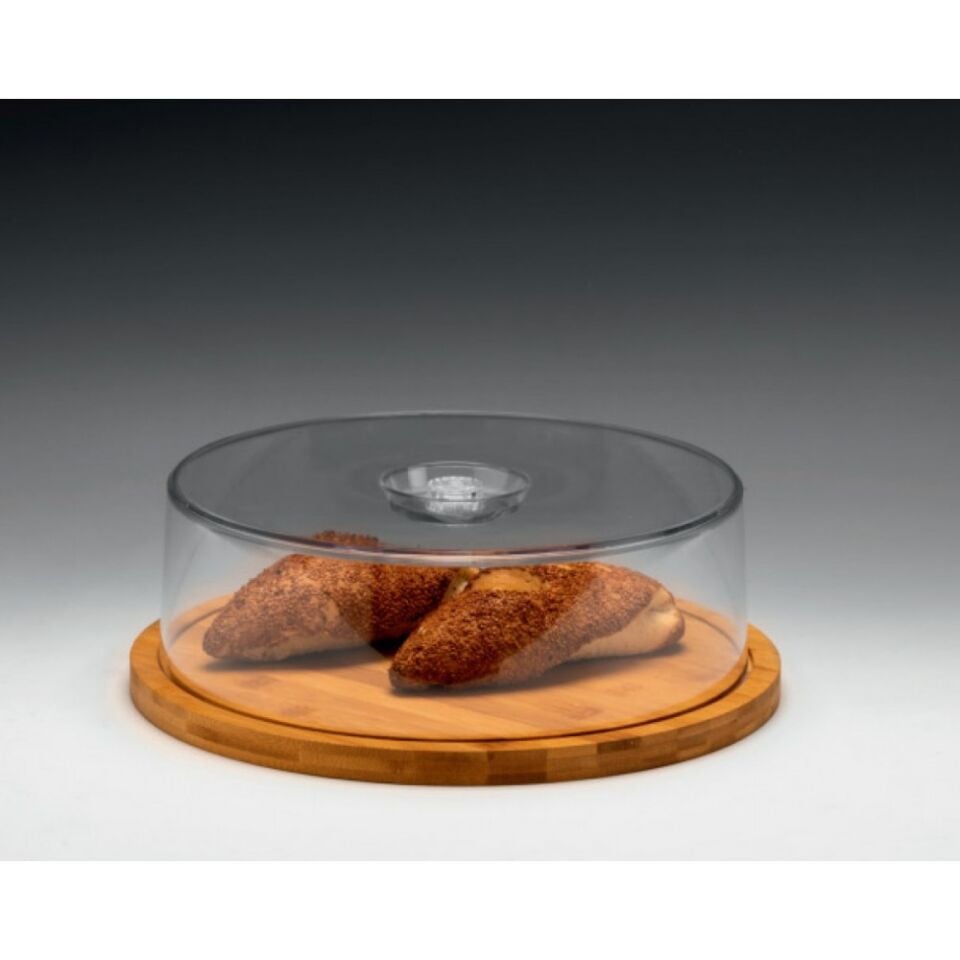 Ahşap Altlıklı, Kapaklı Teşhir Tepsisi