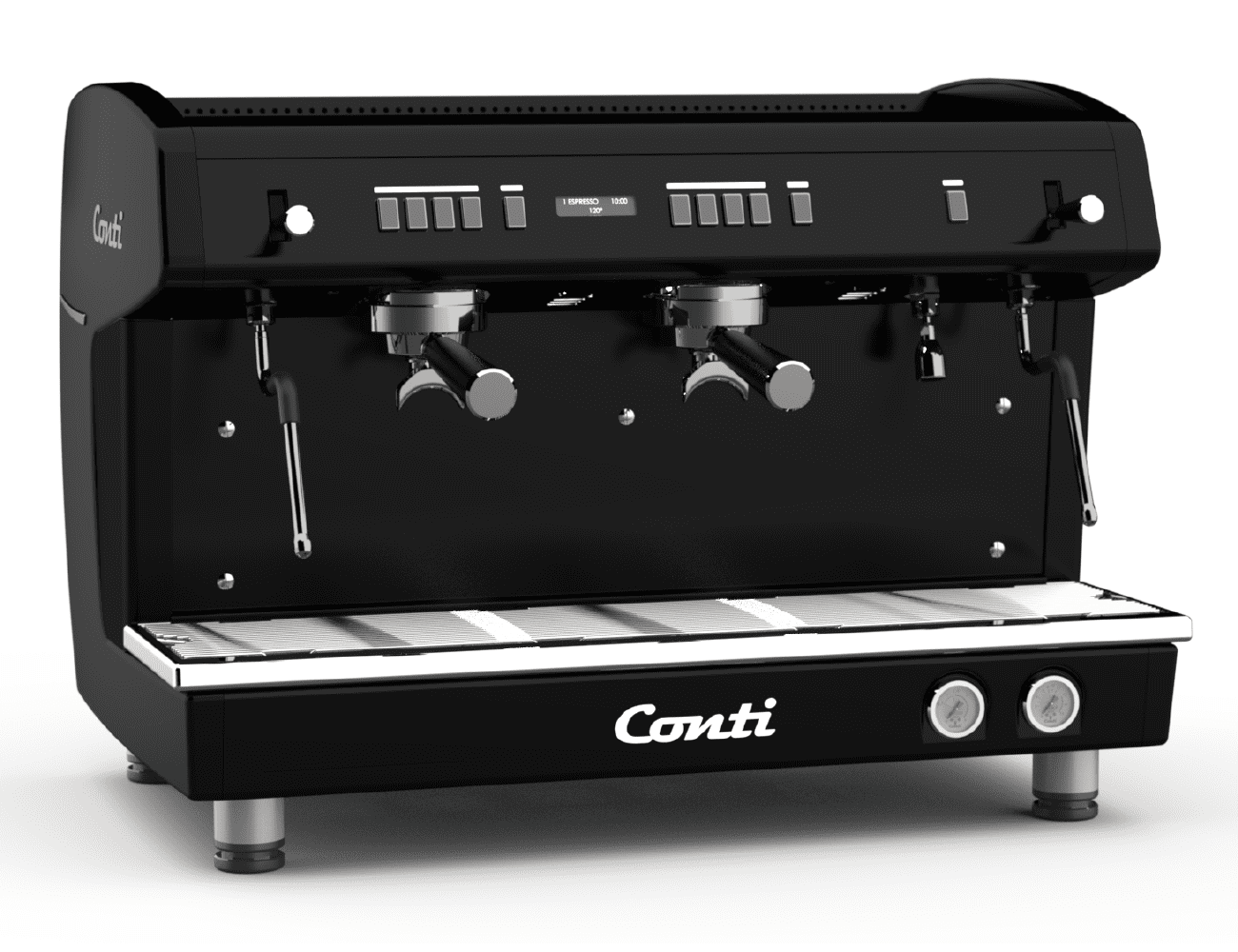 Conti İki Gruplu, Otomatik Buhar Çubuklu, Dozaj Ayarlı Espresso Makinesi