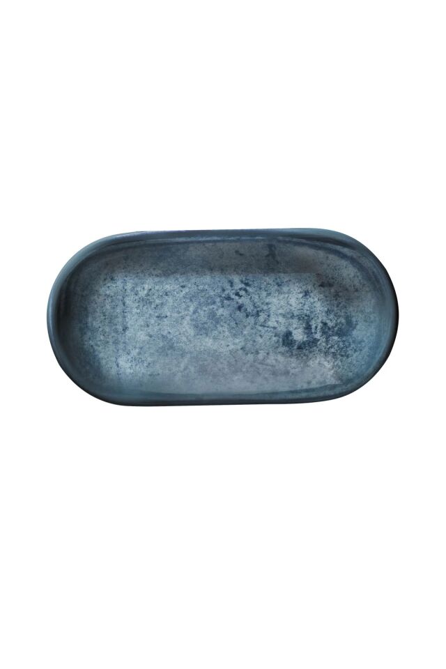 Bone O Fine Dining Blue Stone Oval Kase 16 Cm