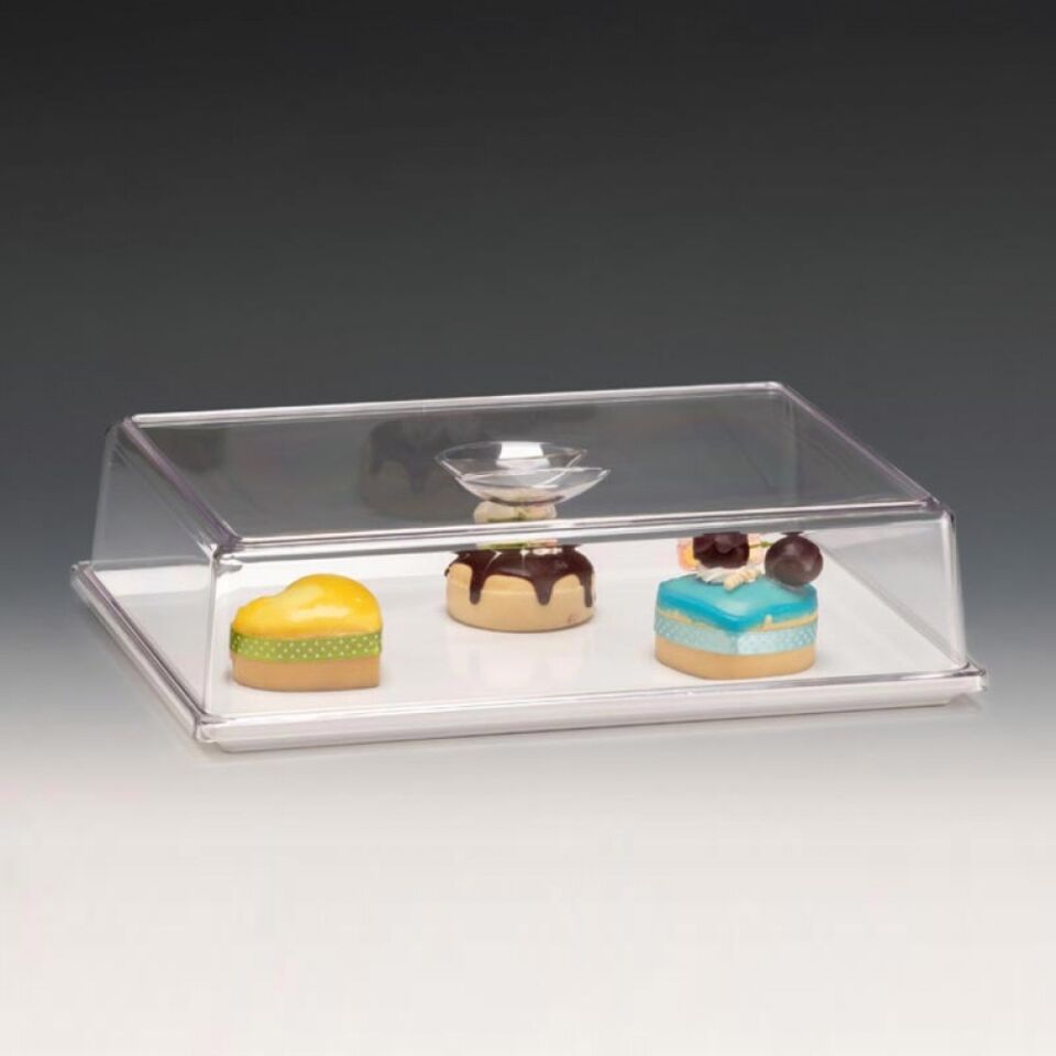 Melamin Tepsili Policarbon Kapaklı Fanus