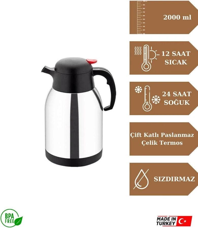 Çelik Termos 1,5 Litre