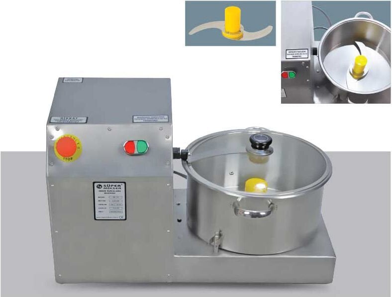 Paslanmaz, Sensörlü, Büyük Soğan Doğrama Makinesi