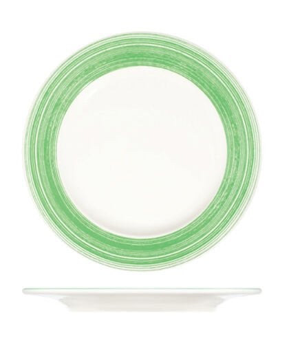 Fresh Green Frame Düz Tabak 19 cm