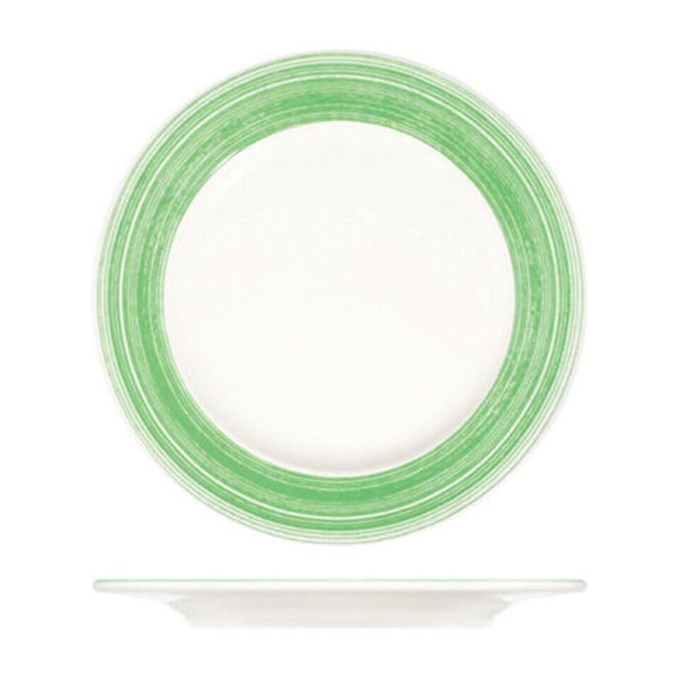 Fresh Green Frame Düz Tabak 19 cm