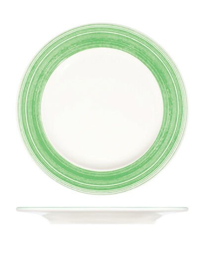 Fresh Green Frame Düz Tabak 23 cm