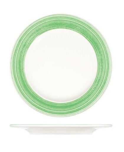 Fresh Green Frame Düz Tabak 25 cm