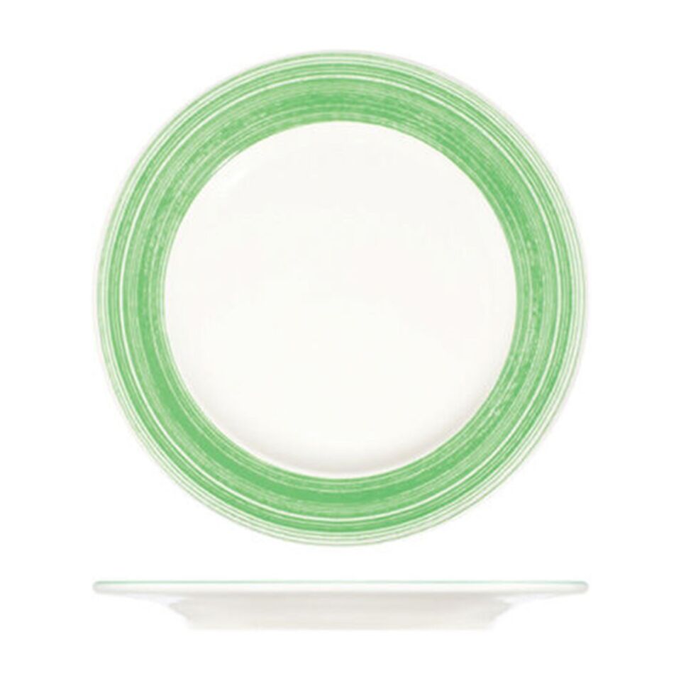 Fresh Green Frame Düz Tabak 25 cm