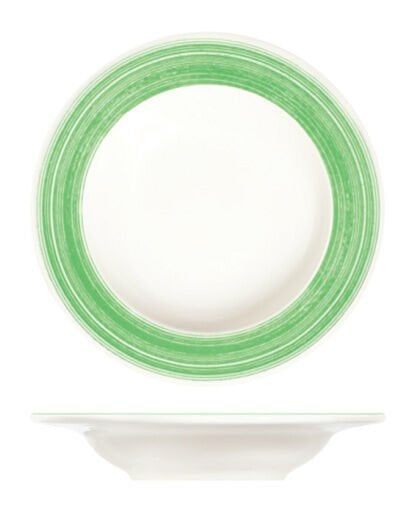 Fresh Green Frame Çukur Tabak 23 cm 350 cc