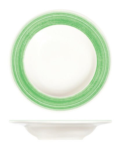 Fresh Green Frame Çukur Tabak 23 cm 350 cc