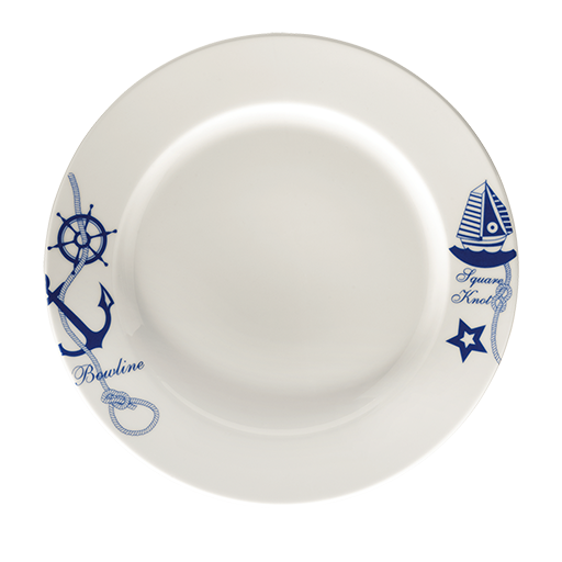 Navy Banquet Düz Tabak 19 Cm