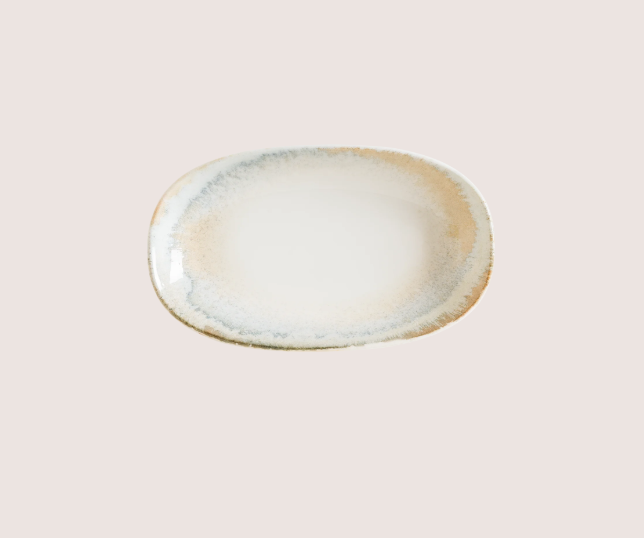 Knidos Gourmet Oval Kayık Tabak 15*8.5 Cm