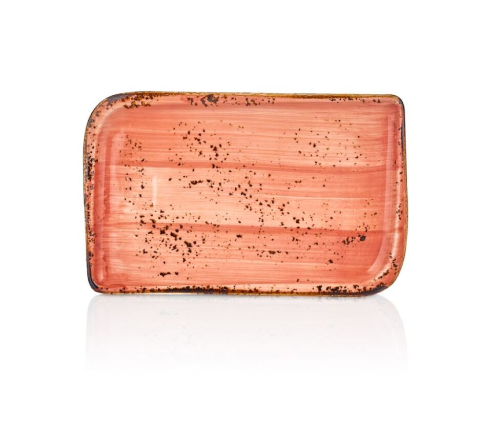 By Bone  Laterite Arel  Dikdörtgen Tabak 28 Cm