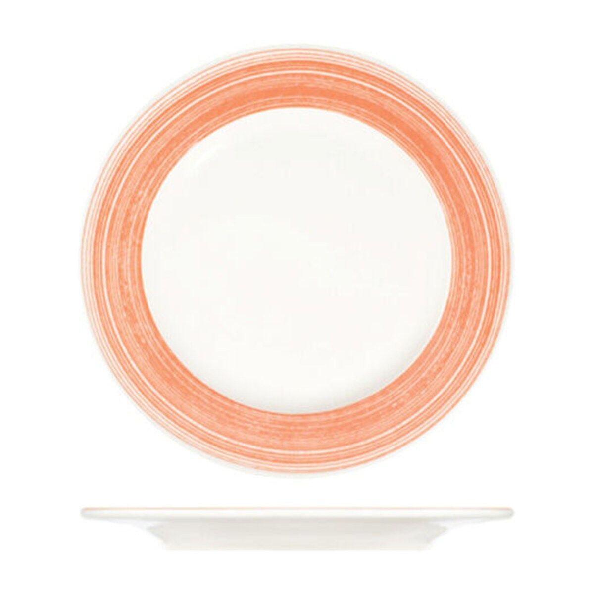 Fresh Orange Frame Düz Tabak 19 cm