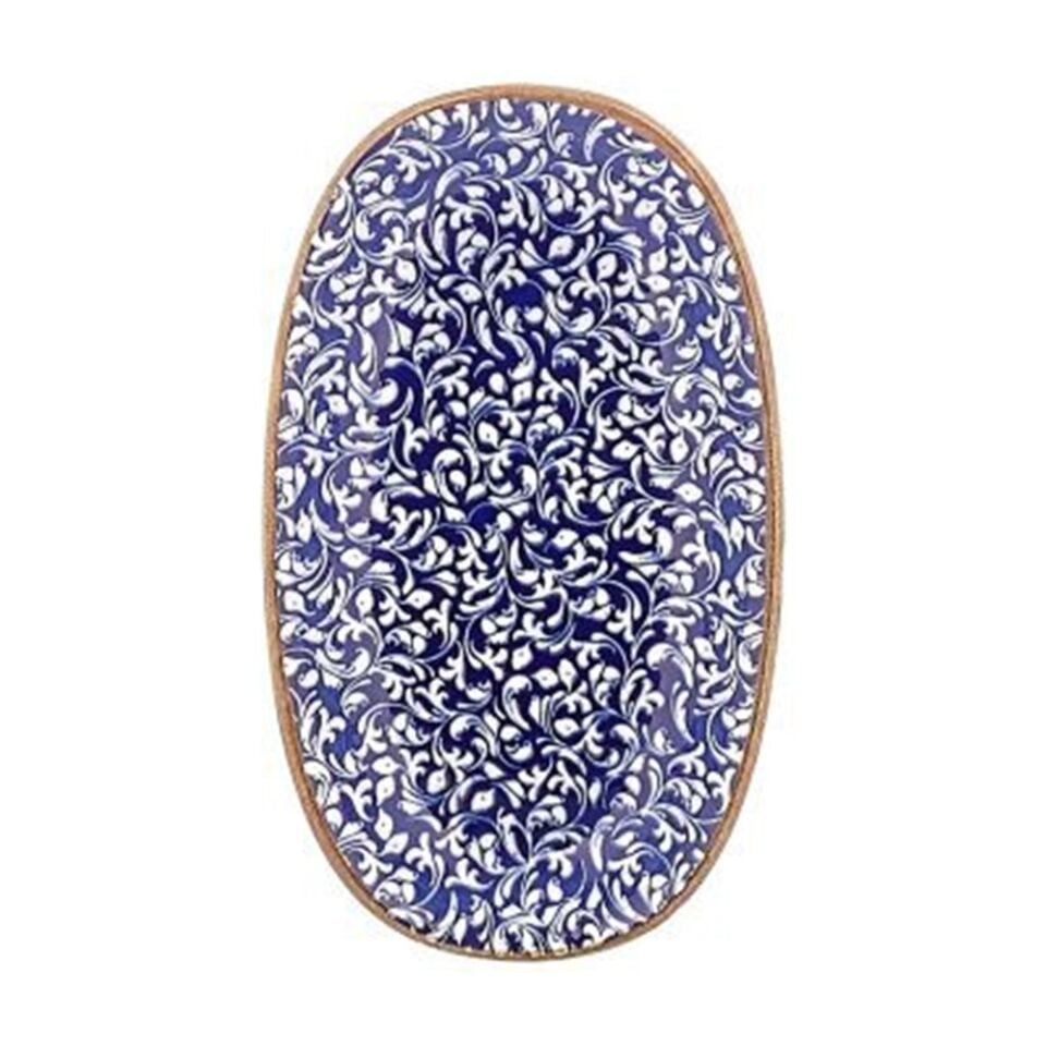 Edera Cobalt Zest 34 Cm Oval Tabak 34*20,5 Cm