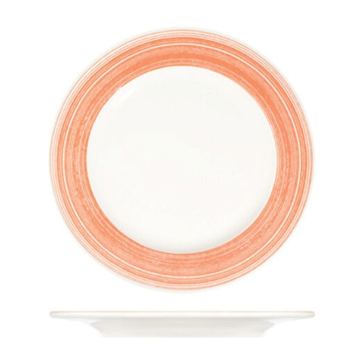 Fresh Orange Frame Düz Tabak 23 cm