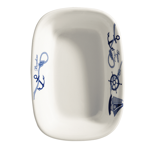 Navy Gourmet Dikdörtgen Kayık 12*8.5 Cm