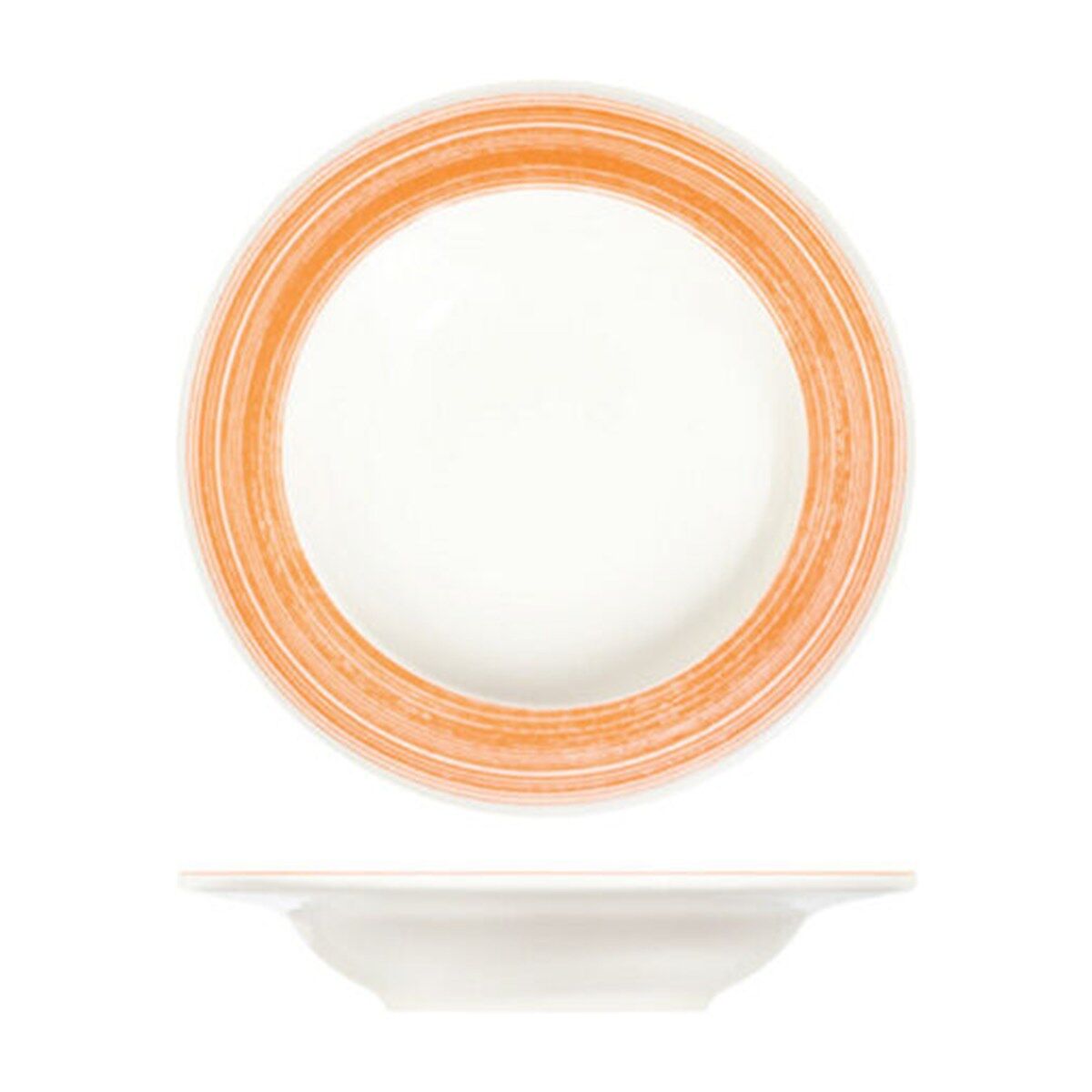 Fresh Orange Frame Çukur Tabak 23 cm 350 cc