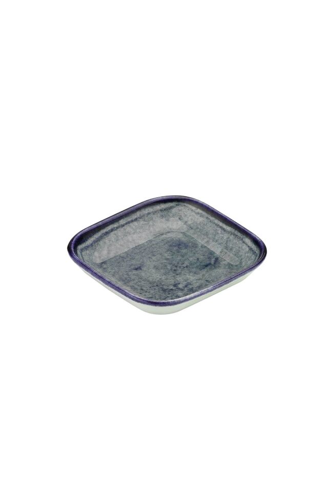 Bone Quadro Blue Stone Kare Meze Tabağı 10 Cm