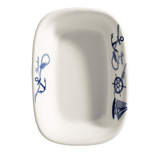 Navy Gourmet Dikdörtgen Kayık Tabak 20*14 Cm