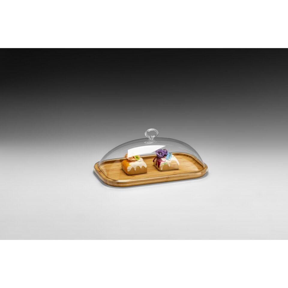 Ahşap Tepsili Fanus