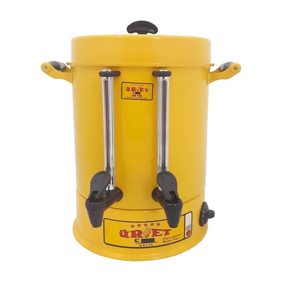 Üret Çelik 4 Litre Boyalı Çay Makinesi - 30 Bardak
