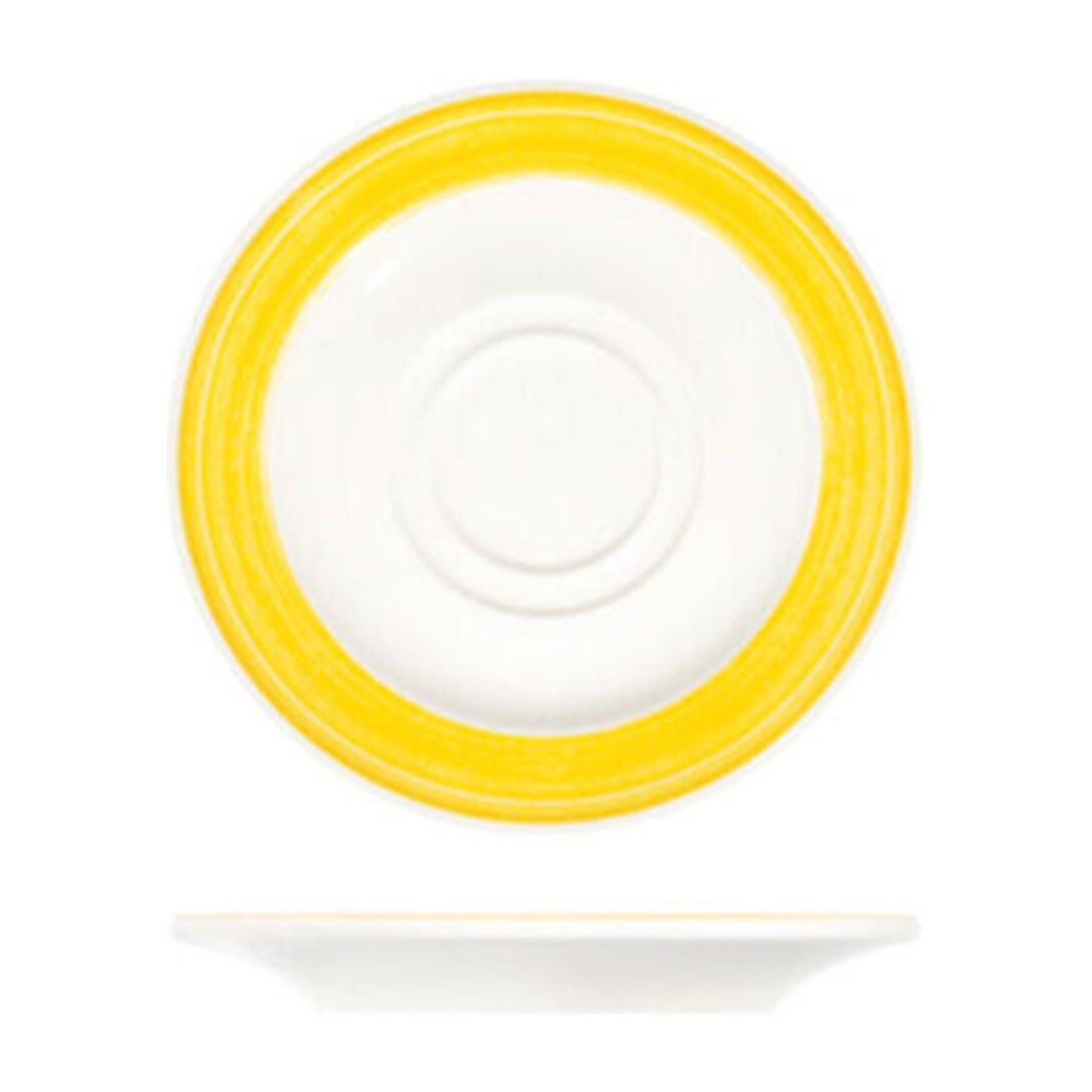 Fresh Yellow Frame Fincan Tabağı 16 cm
