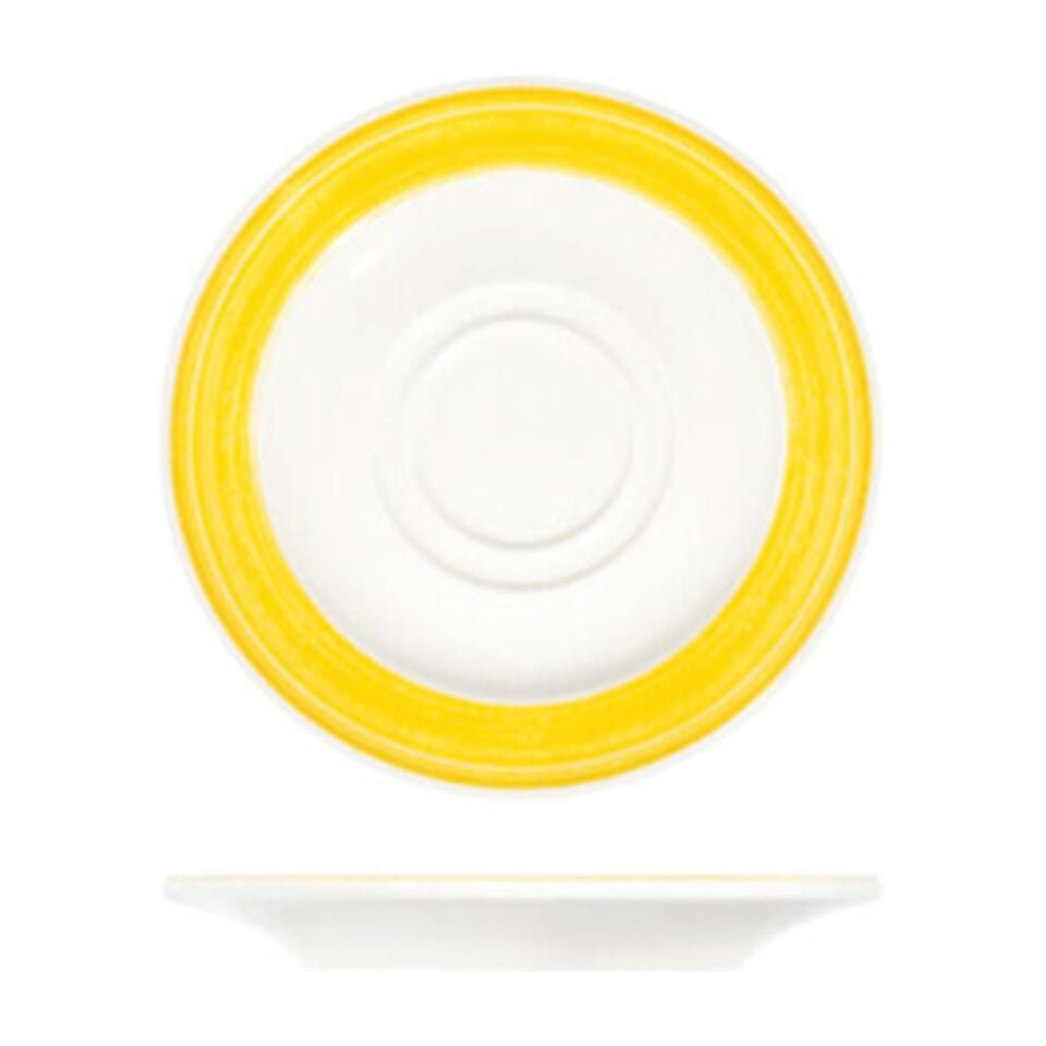 Fresh Yellow Frame Fincan Tabağı 16 cm