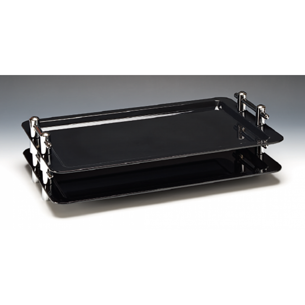 Krom Kulplu Teşhir Tepsisi