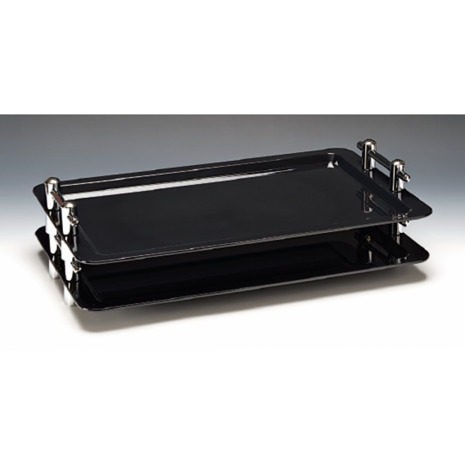 Krom Kulplu Teşhir Tepsisi